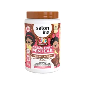 Creme para Pentear Chocolate Kids Cachinhos Nutridos Salon Line 1kg