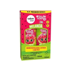 Kit Shampoo e Condicionador Melancia #todecacho Kids Salon Line