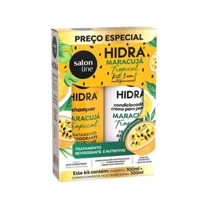 Kit Shampoo e Condicionador Hidra Maracujá Tropical Salon Line 300ml