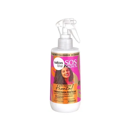 Creme para Pentear Fluido SOS Cachos De Repente Pronta Salon Line 300ml