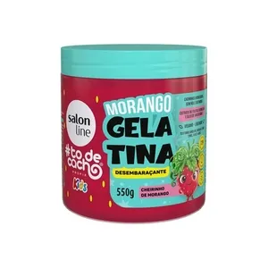 Gelatina Morango #todecacho Kids Desembaraçante Salon Line 550g