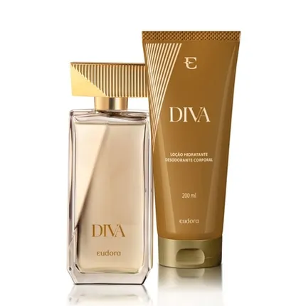 Kit Diva Desodorante Colônia 100ml + Loção Corporal 200ml