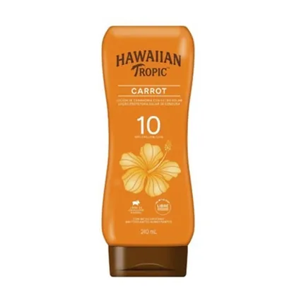 Hawaiian Tropic Carrot Loção FPS 10 Bronzeador 240ml