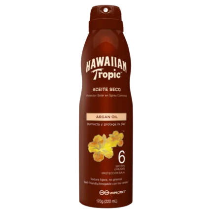 Hawaiian Tropic Aceite Seco de Agan Spray Spf6  220ml