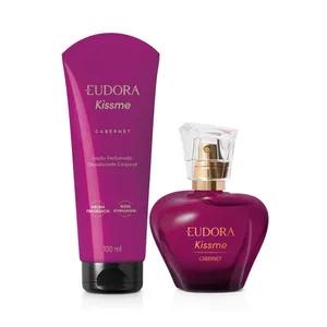 Combo Kiss Me Cabernet Desodorante Colônia 50ml + Loção Corporal 100ml