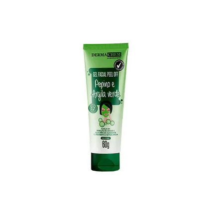 Gel Facial Peel Off Pepino e Argila Verde Dermachem 60g