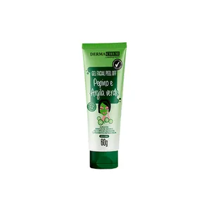 Gel Facial Peel Off Pepino e Argila Verde Dermachem 60g