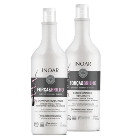 Kit Sh+Cond Força & Brilho Inoar 1L