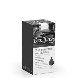 Cera Quente Epilatória Depilflax Negra 250g