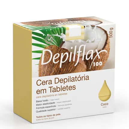 Cera Quente Epilatória Depilflax Coco 500g