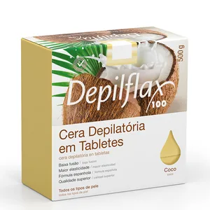 Cera Quente Epilatória Depilflax Coco 500g