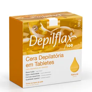 Cera Quente Epilatória Depilflax Natural 500g