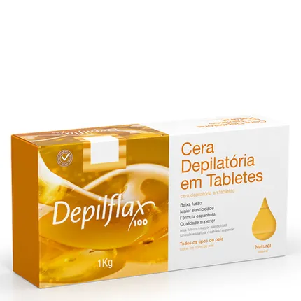 Cera Quente Epilatória Depilflax Natural 1kg