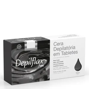 Cera Quente Epilatória Depilflax Negra 1kg