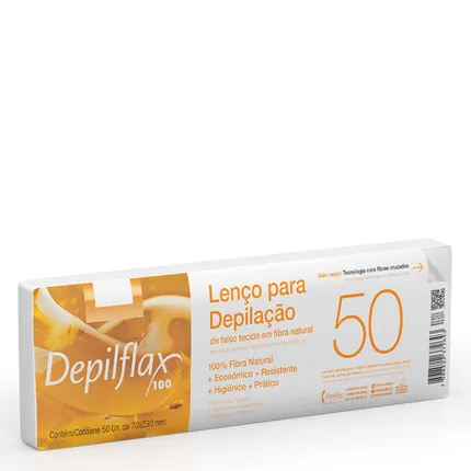 Lenço para Depilação Depilflax c/ 50 Unidades