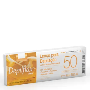 Lenço para Depilação Depilflax c/ 50 Unidades