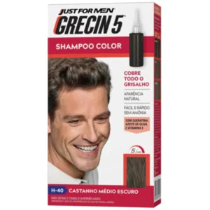 Grecin 5 Shampoo Color Castanho Médio Escuro H-40