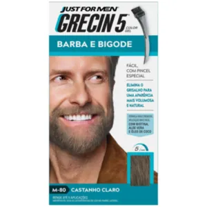 Grecin 5 Barba e Bigode Gel Castanho Claro M-80
