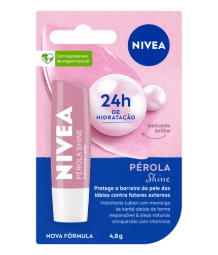 Hidratante Labial Pérola Shine Nivea