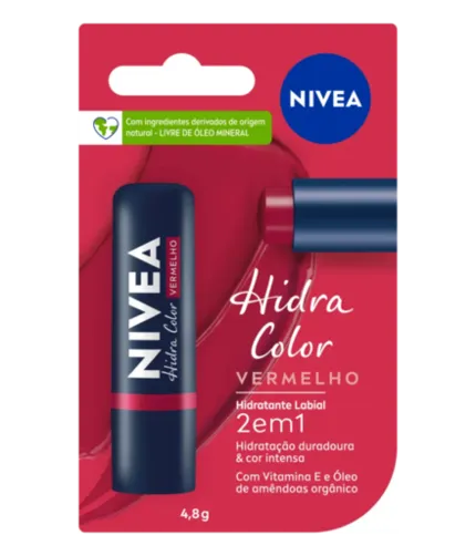 Hidratante Labial Hidra Color Vermelho Nivea