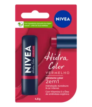 Hidratante Labial Hidra Color Vermelho Nivea