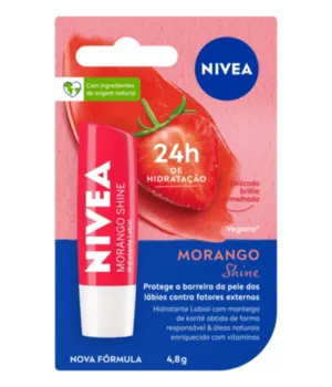 Hidratante Labial Morango Shine Nivea