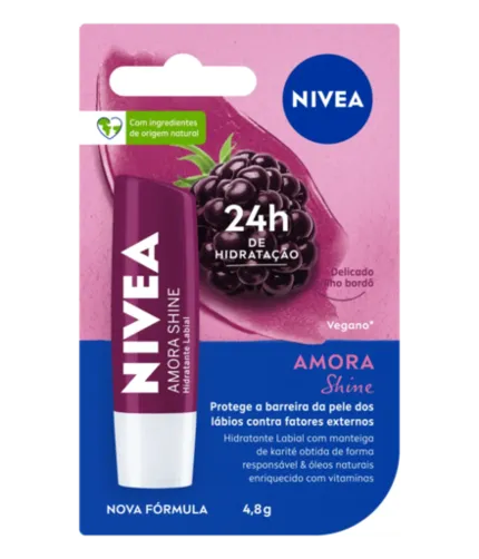 Hidratante Labial Amora Shine Nivea