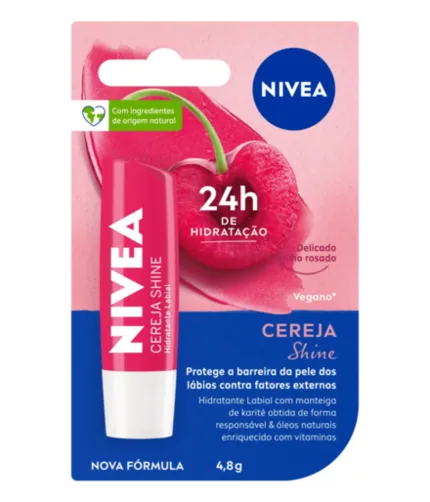 Hidratante Labial Cereja Shine Nivea
