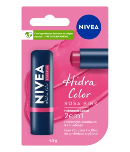 Hidratante Labial Hidra Color Rosa Pink Nivea