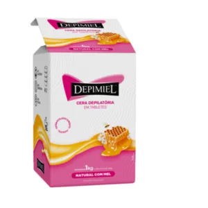 Cera Natural com Mel em tabletes Depimiel 1kg