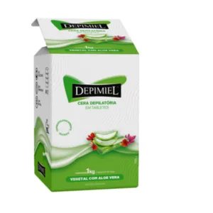 Cera Vegetal com Aloe Vera em tabletes Depimiel 1kg
