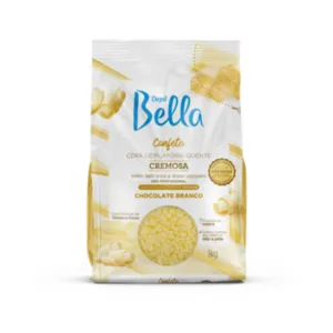 Cera Confete Chocolate Branco Depil Bella 1kg