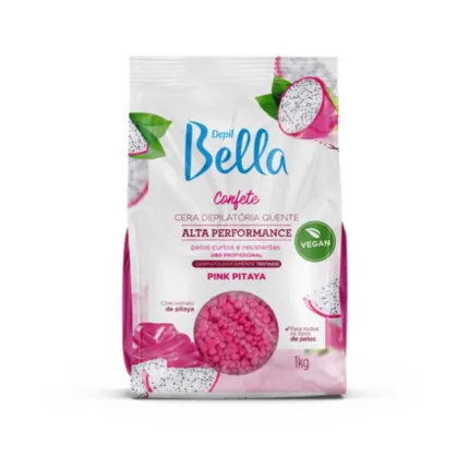 Cera Confete Pink Pitaya Depil Bella 1kg