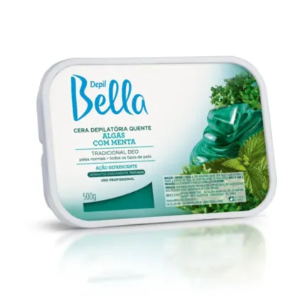 Cera em Barra Algas com Menta Depil Bella 500g