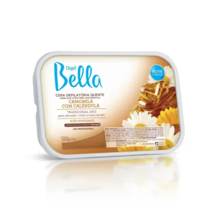 Cera em Barra Camomila com Calêndula Depil Bella 500g