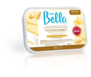 Cera em Barra Chocolate Branco Depil Bella 200g