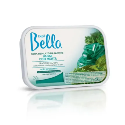 Cera em Barra Algas com Menta Depil Bella 250g