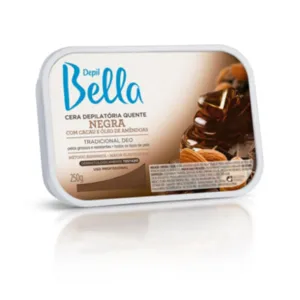 Cera em Barra Negra Depil Bella 250g