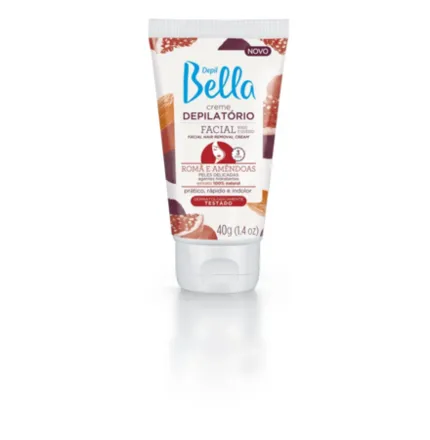 Creme Depilatório Facial Romã e Amêndoas Depil Bella 40g