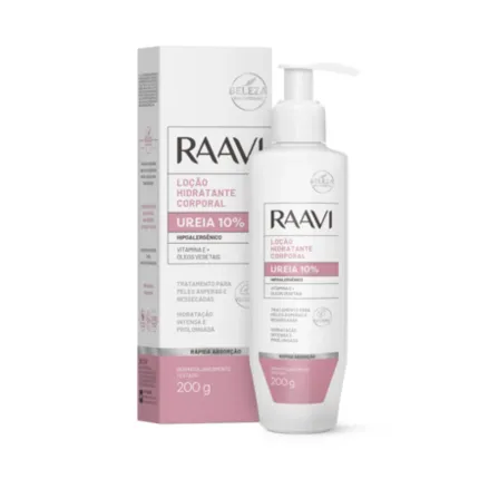 Loção Hidratante Corporal com Ureia 10% Raavi 200g