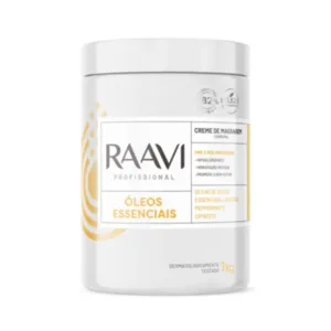 Creme de Massagem Corporal Óleos Essenciais Raavi 1kg
