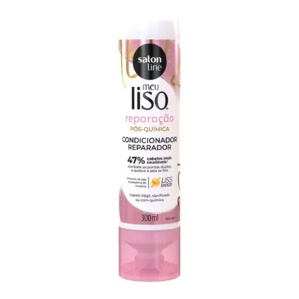Condicionador Reparação Pós Química Meu Liso Salon Line 300ml