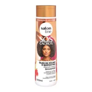 Shampoo Rícino e Queratina SOS Cachos Salon Line 300ml
