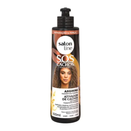 Ativador de Cachos Arginina SOS Cachos Salon Line 300ml