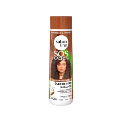 Shampoo Óleo de coco SOS Cachos Salon Line 300ml