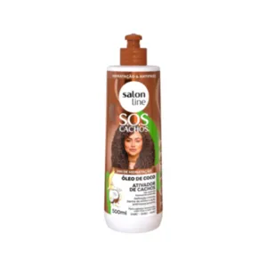 Ativador de Cachos Óleo de Coco SOS Cachos Salon Line 500ml