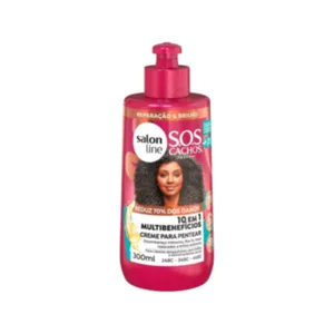 Creme para Pentear 10 em 1 Multibenefícios SOS Cachos Salon Line 300ml