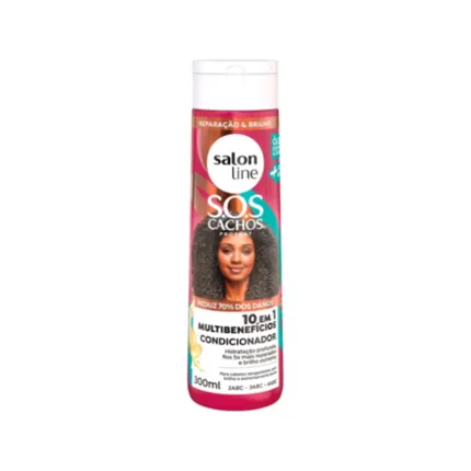 Condicionador 10 em 1 Multibenefícios SOS Cachos Salon Line 300ml