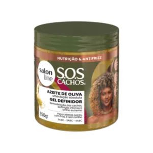 Gel Definidor Azeite de Oliva SOS Cachos Salon Line 550g