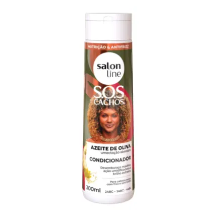 Condicionador Azeite de Oliva SOS Cachos Salon Line 300ml